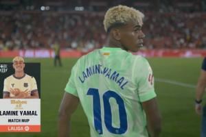 传射建功！亚马尔对马洛卡获评本场MVP