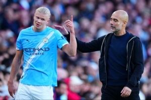 瓜帅：就进球而言哈兰德是梅罗凯恩莱万水平，但梅罗保持了20年